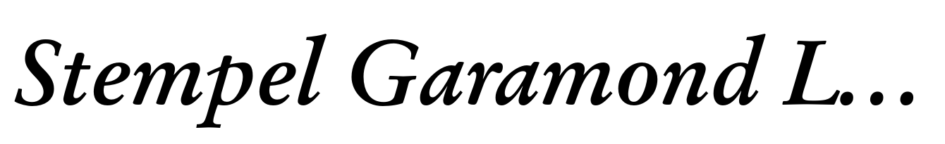 Stempel Garamond LT Bold Italic